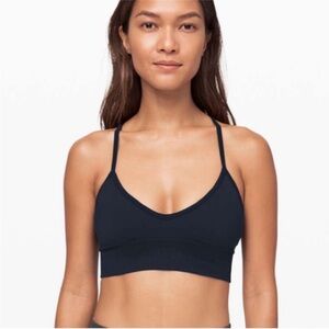 Lululemon Ebb to Street Bra Charcoal Gray size 6